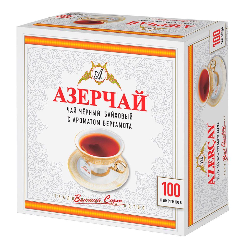 Azerchay Earl Gray 100 tea bags цена и фото